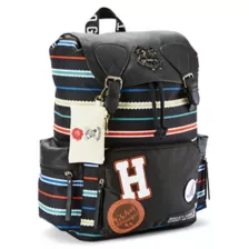 Black Striped Harry Potter Rucksack Backpack at Spencer's