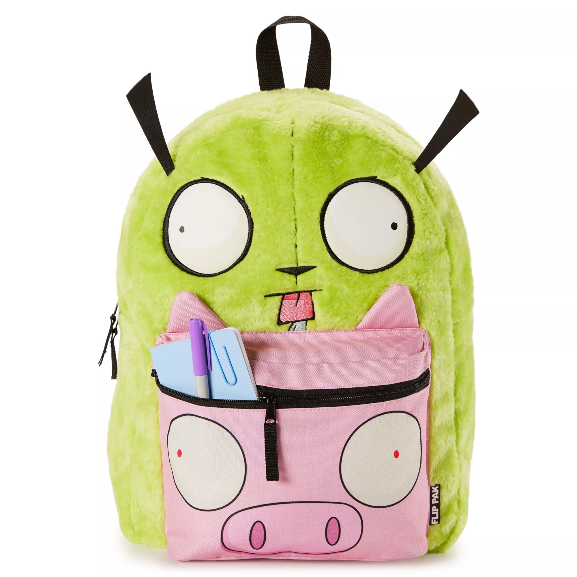 Gir Pig Checkered Interior Reversible Backpack - Invader Zim