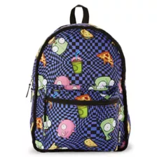 GIR Pig Checkered Interior Reversible Backpack - Invader Zim at Spencer's