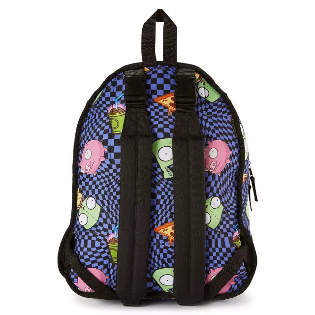 GIR Pig Checkered Interior Reversible Backpack - Invader Zim at Spencer's