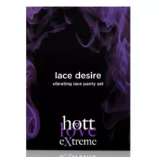 Lace Desire Vibrating Lace Panty Set - Hott Love Extreme at Spencer's