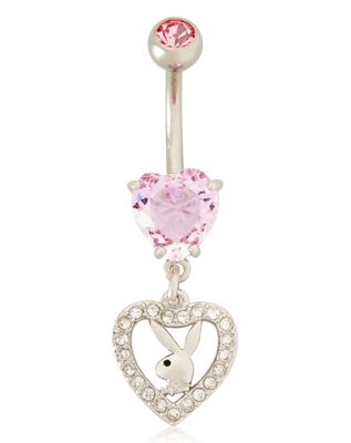 Pink playboy deals belly piercing jewelry