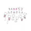 Multi-Pack Pink Playboy Bunny Assorted Earrings - 9 Pack at Spencer's