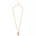 Goldtone Pink Playboy Bunny Chain Necklace at Spencer's