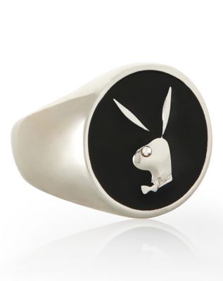 Multi-Pack Black Playboy Rings - 5 Pack