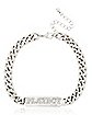 Playboy Nameplate Curb Chain Choker Necklace