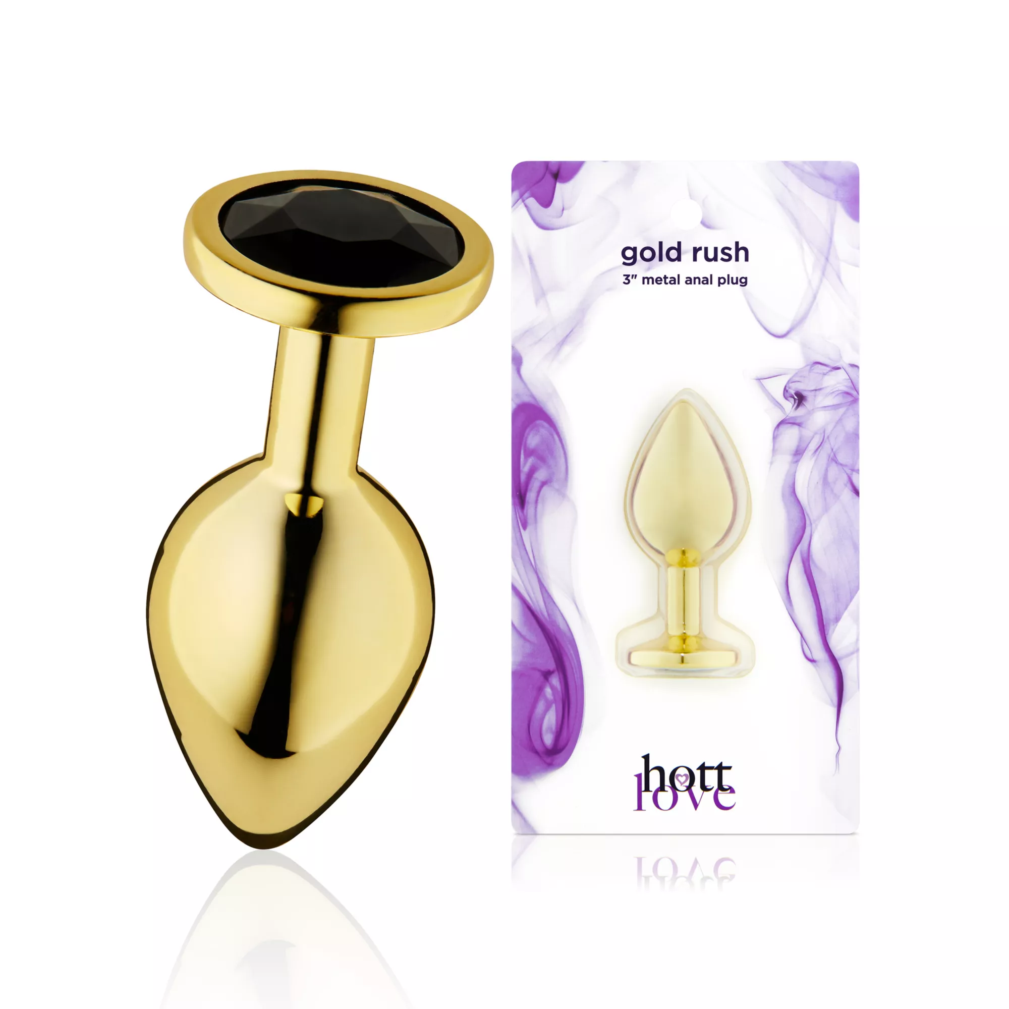 Gold Rush Metal Anal Plug 3 Inch - Hott Love at Spencer's