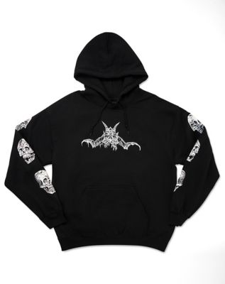 The Devil Tarot Card Baphomet Hoodie Gothic Halloween Hoodies