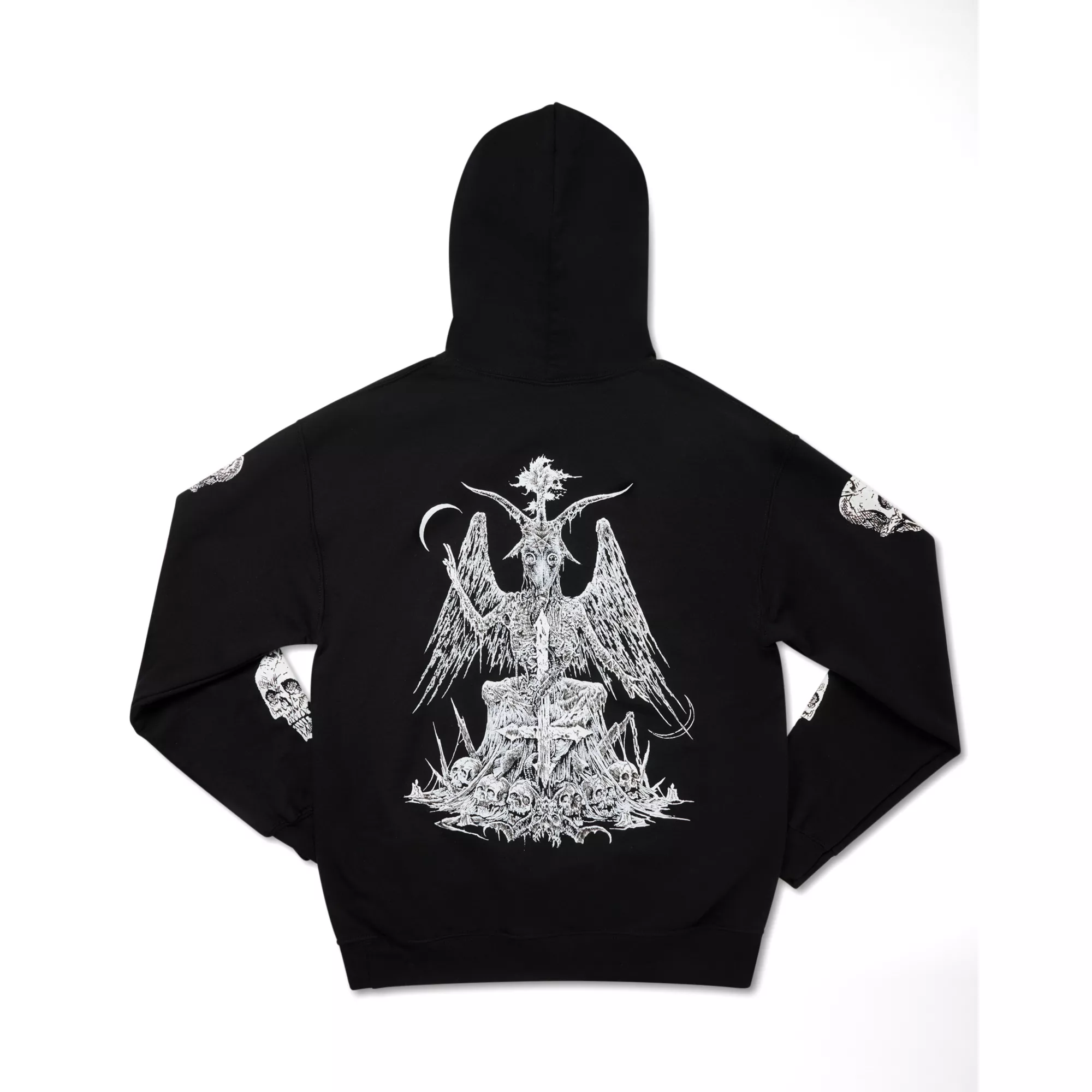 Baphomet Skull Hoodie at Spencer's