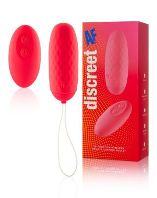 Discreet AF 10-Function Wireless Remote Control Rechargeable Waterproof Bullet Vibrator Pink - 3 Inch