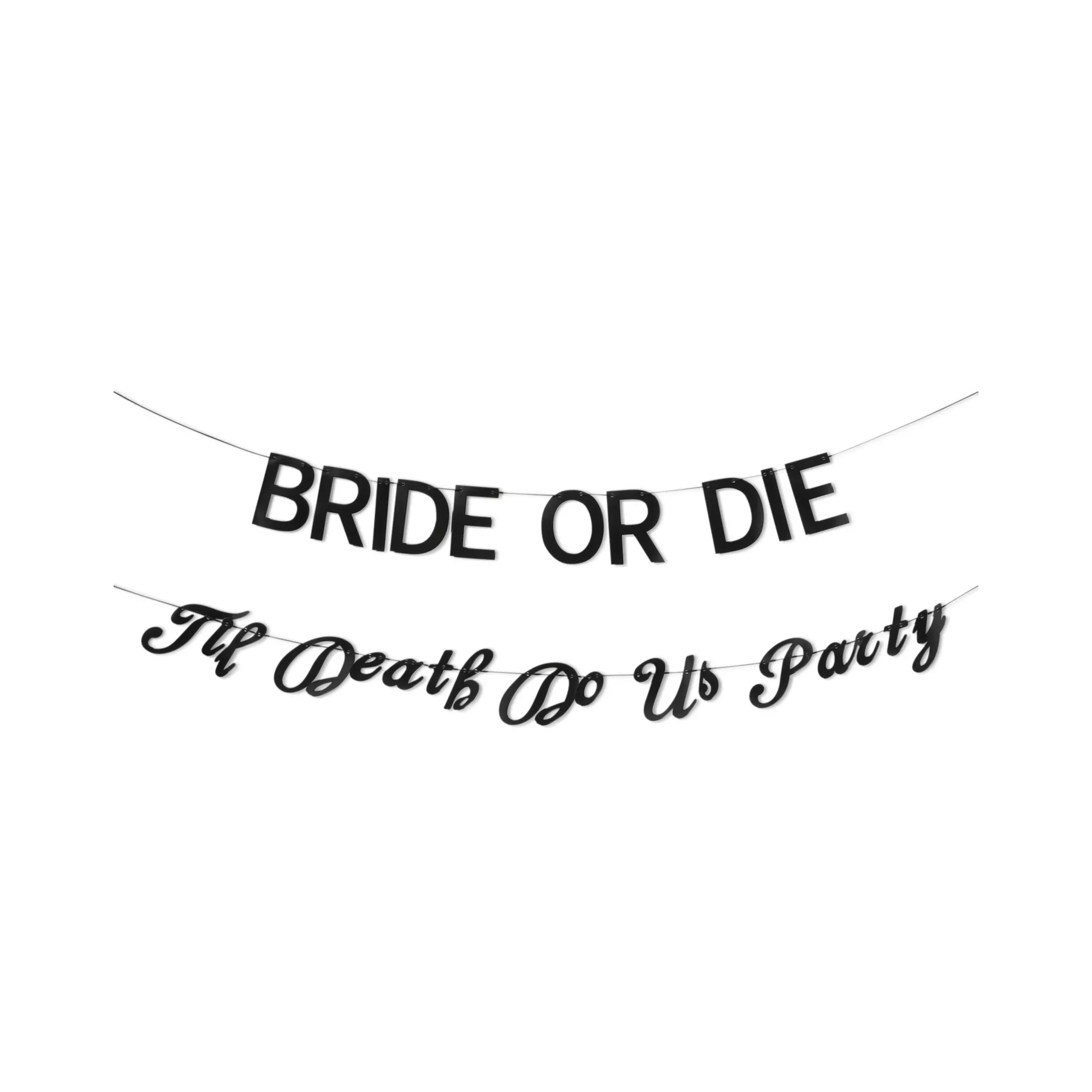Bride or Die Banners - 2 Pack at Spencer's