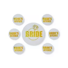 Bachelorette Bitches Party Pins - 7 Pack at Spencer's