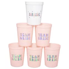 Team Bride Party Cups - 6 Pack at Spencer's