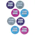 Multi-Colored Team Bride Pins - 7 Pack at Spencer's
