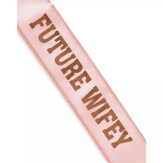 Pink Future Wifey Sash at Spencer's