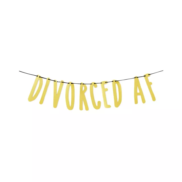 Gold Divorced Af Banner Spencers