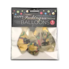 Happy Fucking Birthday Confetti Balloons - 5 Pack at Spencer's