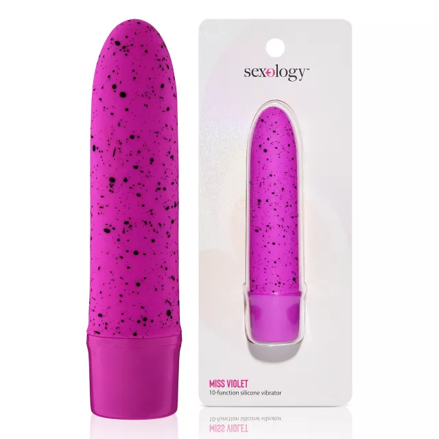 Miss Violet 10-Function Waterproof Bullet Vibrator 5.3 Inch - Sexology at Spencer's
