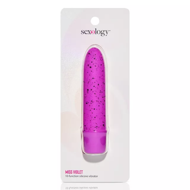 Miss Violet 10-Function Waterproof Bullet Vibrator 5.3 Inch - Sexology at Spencer's