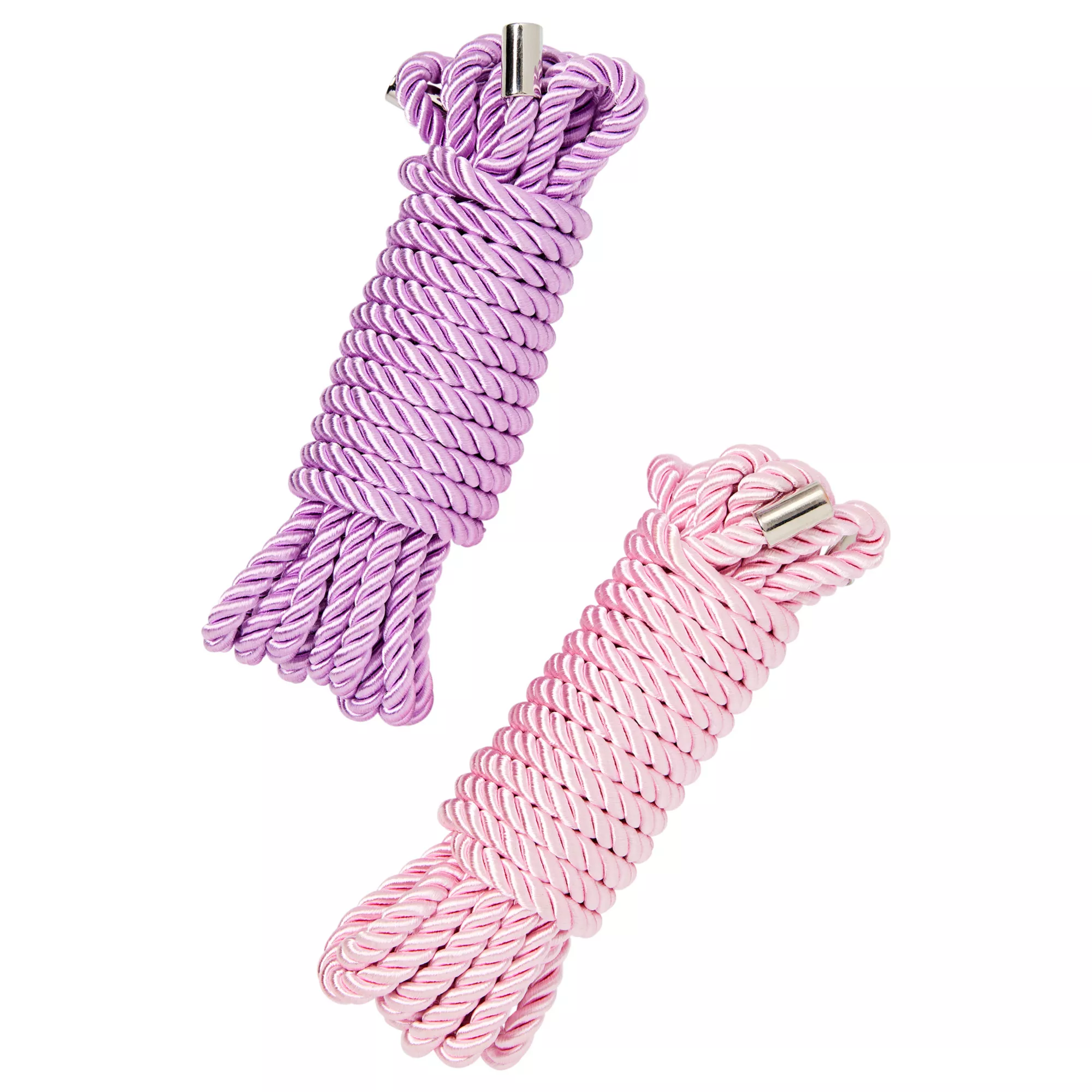 Pink and Purple Silky Shackles Bondage Rope 2 Pack - Pleasure Bound at Spencer's
