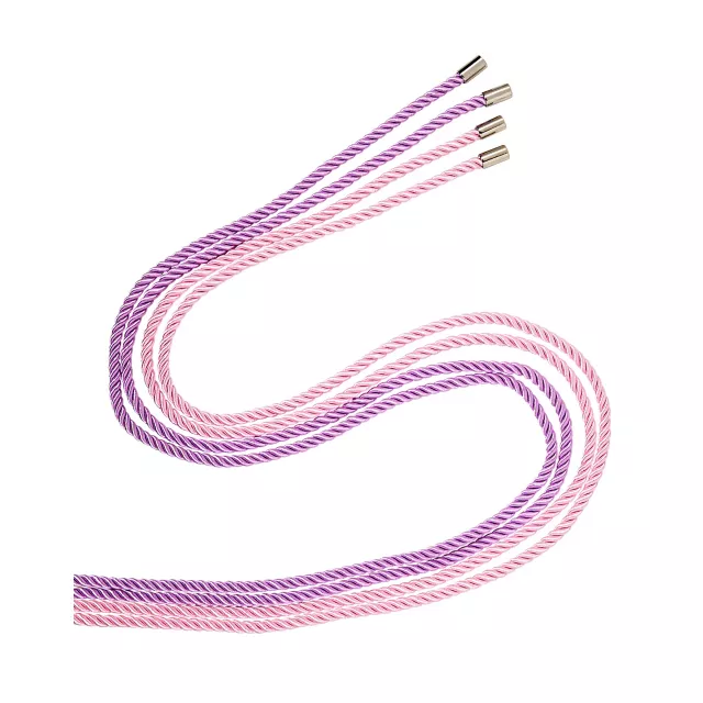 Pink and Purple Silky Shackles Bondage Rope 2 Pack - Pleasure Bound at Spencer's