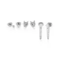 Multi-Pack CZ Playboy Bunny Stud and Stud Dangle Earrings 3 Pack at Spencer's
