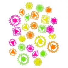Multi-Pack Black Light Chakras - 50 Pack at Spirit Halloween