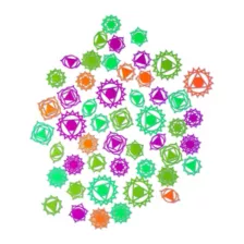 Multi-Pack Black Light Chakras - 50 Pack at Spirit Halloween