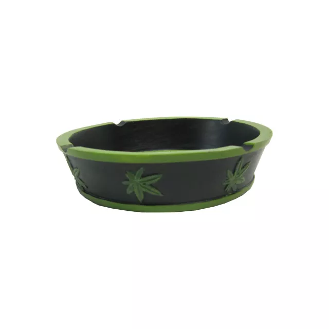 Molded Weed Leaf Yin Yang Ashtray at Spencer's