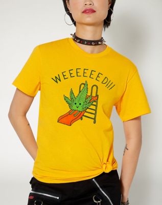 Weeeeed Leaf Slide T Shirt
