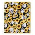 Sunflower Skull Fleece Blanket at Spencer's