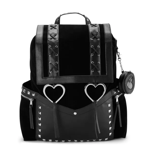 Double Heart Rucksack Backpack at Spencer's