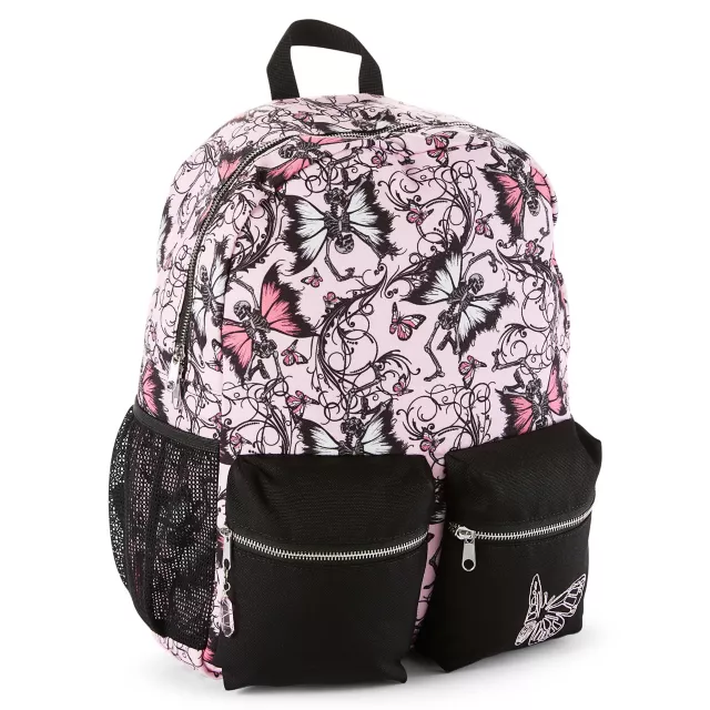 Pink Dancing Butterfly Skeleton Backpack at Spencer's