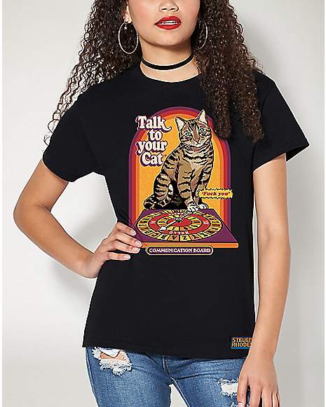 Talk to Your Cat T Shirt - Steven Rhodes - Spencer's
