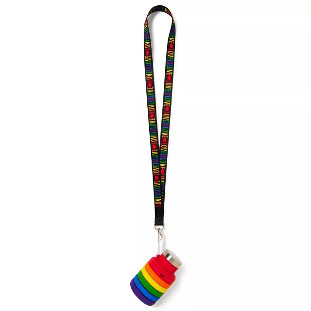 Rainbow Collapsible Water Bottle at Spencer's