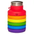 Rainbow Collapsible Water Bottle at Spencer's
