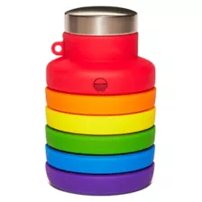 Rainbow Collapsible Water Bottle at Spencer's