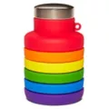 Rainbow Collapsible Water Bottle at Spencer's