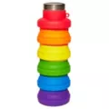 Rainbow Collapsible Water Bottle at Spencer's