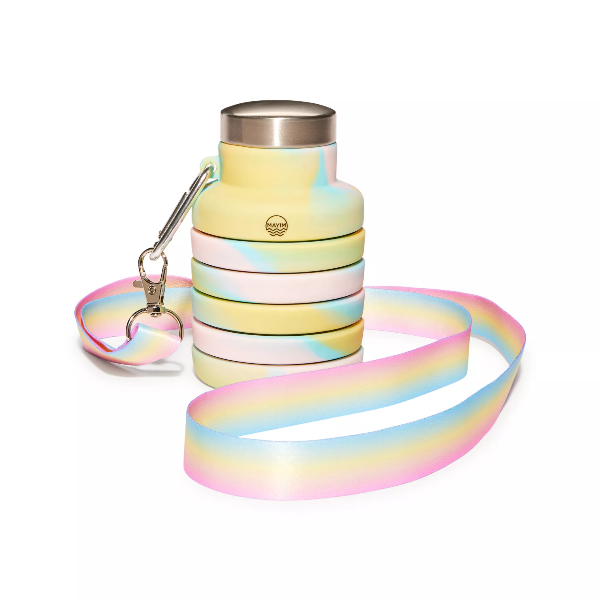 Tie Dye Pastel Collapsible Water Bottle at Spencer's