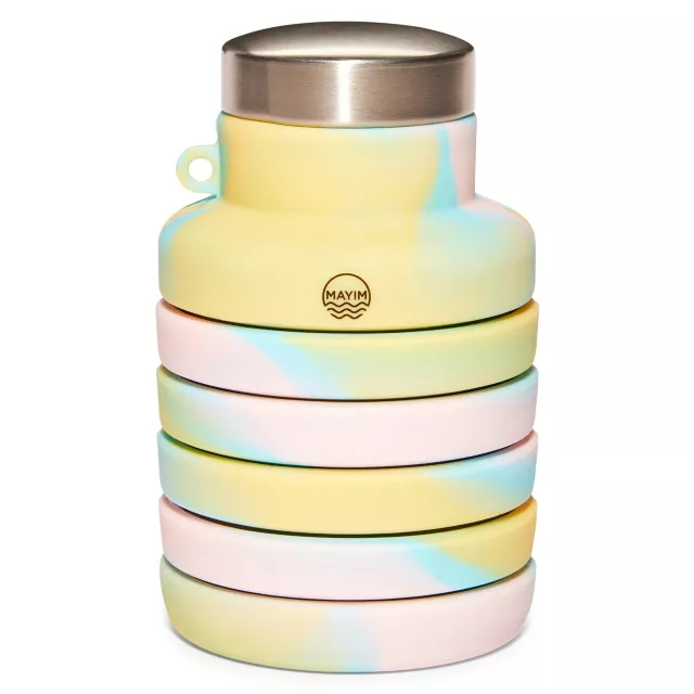 Tie Dye Pastel Collapsible Water Bottle at Spencer's