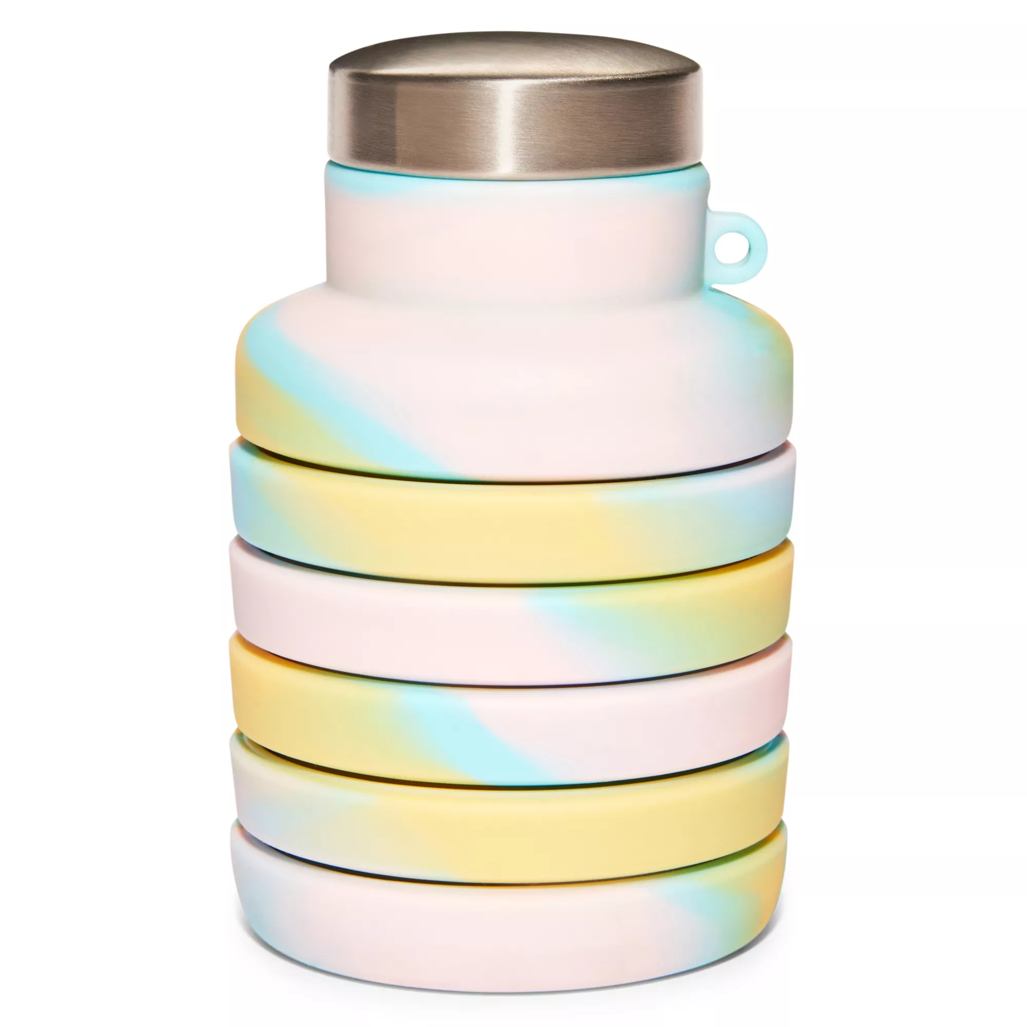 Tie Dye Pastel Collapsible Water Bottle at Spencer's