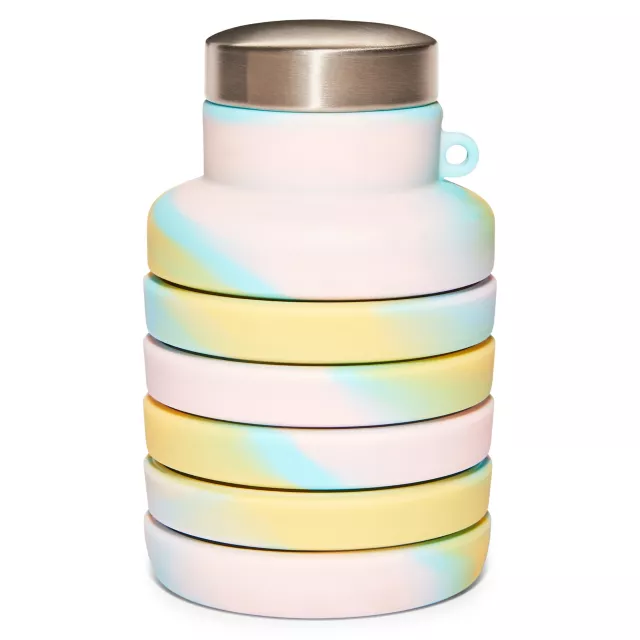 Tie Dye Pastel Collapsible Water Bottle at Spencer's