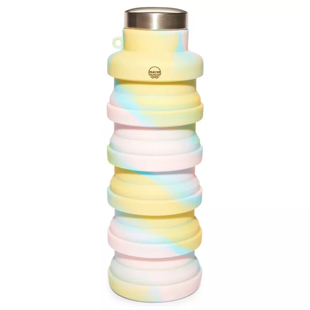 Tie Dye Pastel Collapsible Water Bottle at Spencer's