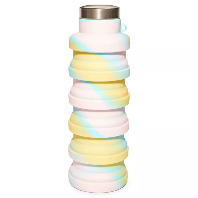 Tie Dye Pastel Collapsible Water Bottle at Spencer's