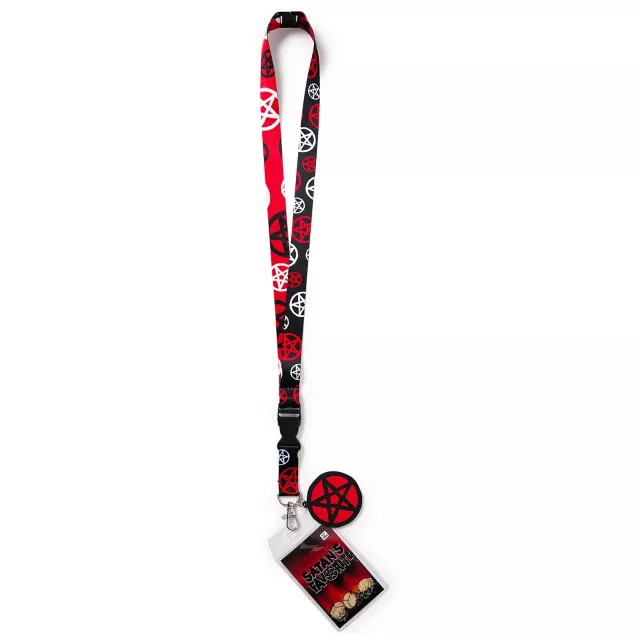 Black and Red Satan's Favorite Lanyard