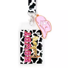 Howdy Fuckers Cow Print Lanyard at Spencer's