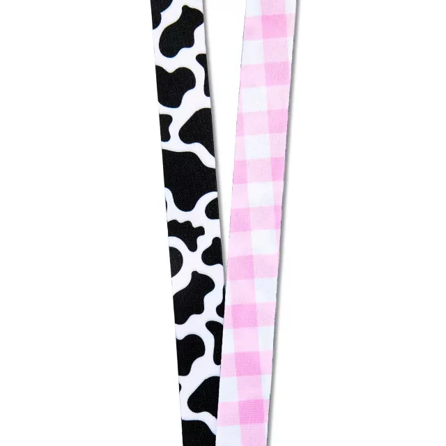 Howdy Fuckers Cow Print Lanyard at Spencer's
