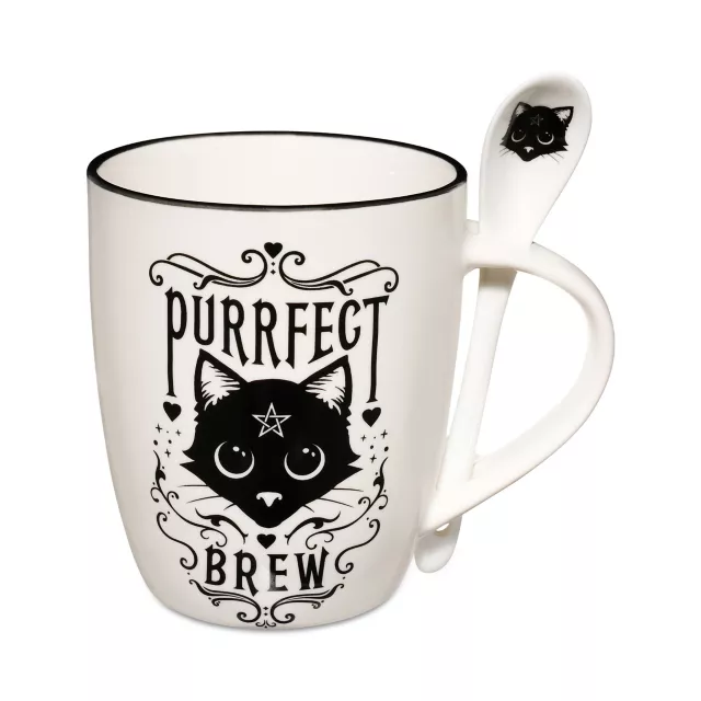 Purfect Brew Mug with Spoon - 12 oz. at Spencer's