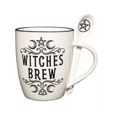 Witches Brew Coffee Mug with Spoon - 12 oz. at Spencer's